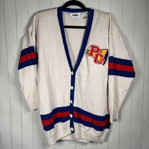 VTG 90s Gitano Varsity Cardigan Sweater Pep Club Academic Sporty Cheerleader S